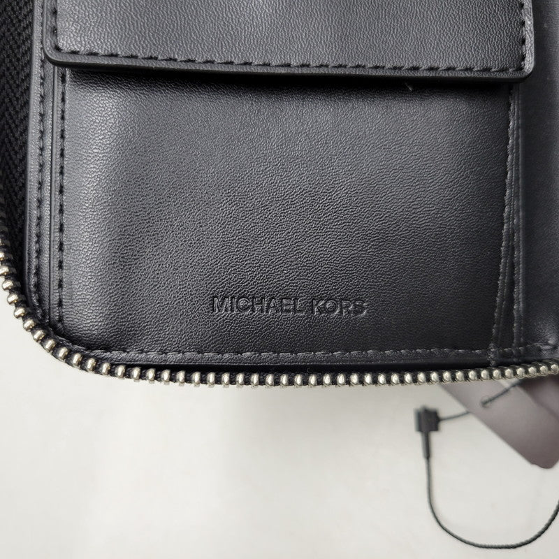 【中古美品】【メンズ/レディース】 Michael Kors マイケルコース 36S5LCON8B MONEY BAG WALLET マネー バッグ ウォレット カバン 180-260302-kh-01-izu カラー：ブラック 万代Net店