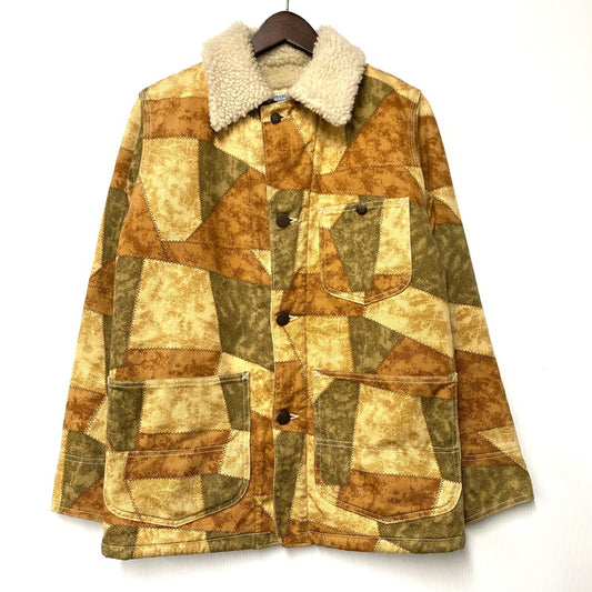 【中古品】【メンズ】 PATCH WORK PRINT BOA COVERALL パッチワークプリントボアカバーオール アウター 145-260301-tt-08-izu サイズ：36 カラー：ブラウン系 万代Net店