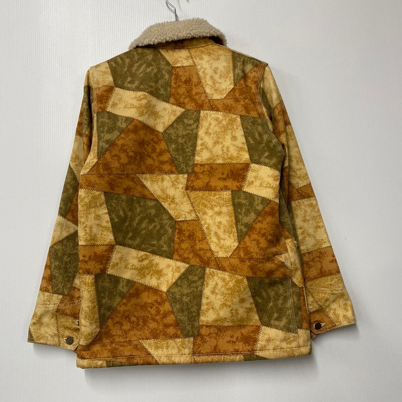【中古品】【メンズ】 PATCH WORK PRINT BOA COVERALL パッチワークプリントボアカバーオール アウター 145-260301-tt-08-izu サイズ：36 カラー：ブラウン系 万代Net店