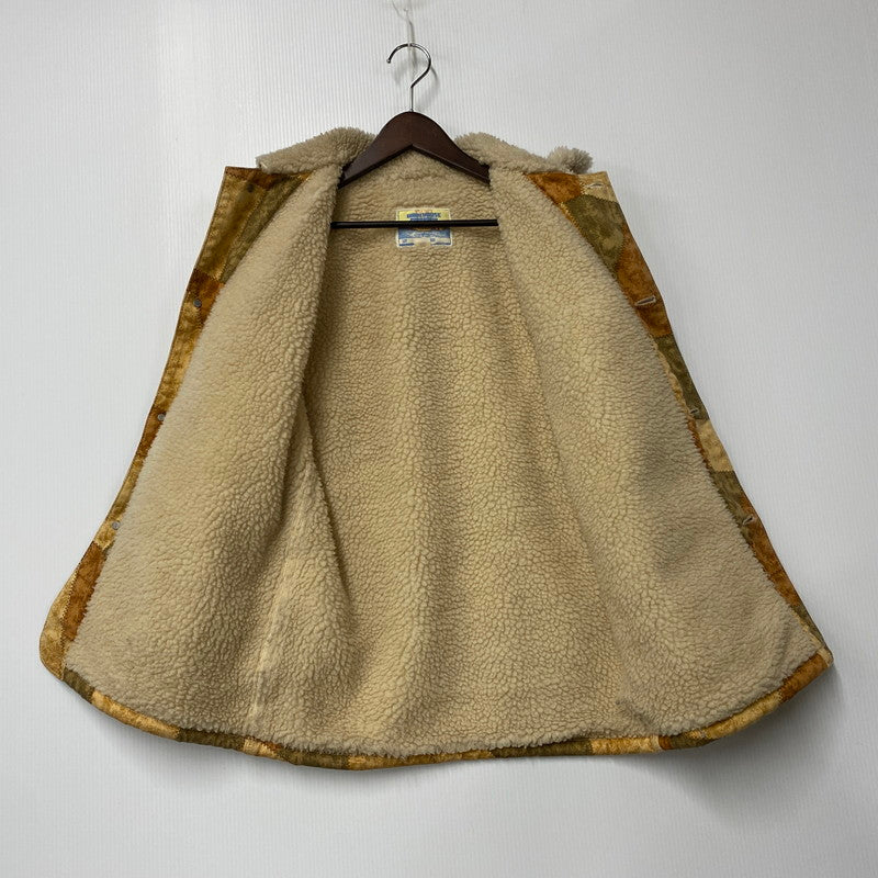 【中古品】【メンズ】 PATCH WORK PRINT BOA COVERALL パッチワークプリントボアカバーオール アウター 145-260301-tt-08-izu サイズ：36 カラー：ブラウン系 万代Net店