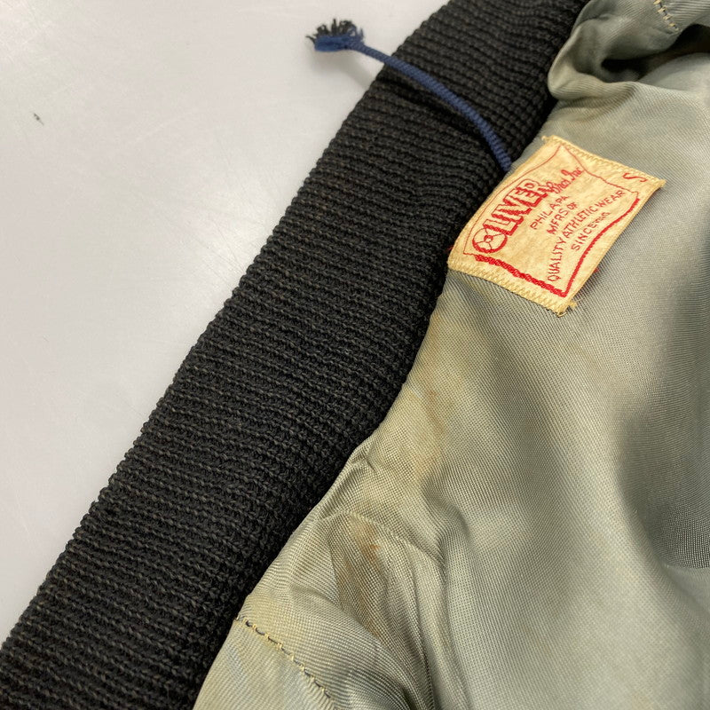 【現状渡し品】【メンズ】 OLIVER BROS オリバーブロス STADIUM JACKET スタジアムジャケット スタジャン アウター 146-260301-tt-07-izu サイズ：S カラー：ブラック×イエロー 万代Net店