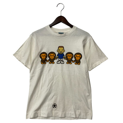 【中古品】【メンズ】 BABY MILO SS TEE ベイビーマイロ ショートスリーブ Tシャツ 中田英寿 半袖 トップス 142-260306-as-06-izu サイズ：S カラー：ホワイト 万代Net店