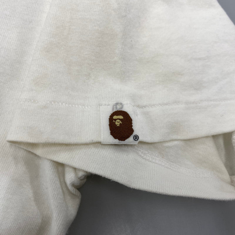 【中古品】【メンズ】 BABY MILO SS TEE ベイビーマイロ ショートスリーブ Tシャツ 中田英寿 半袖 トップス 142-260306-as-06-izu サイズ：S カラー：ホワイト 万代Net店