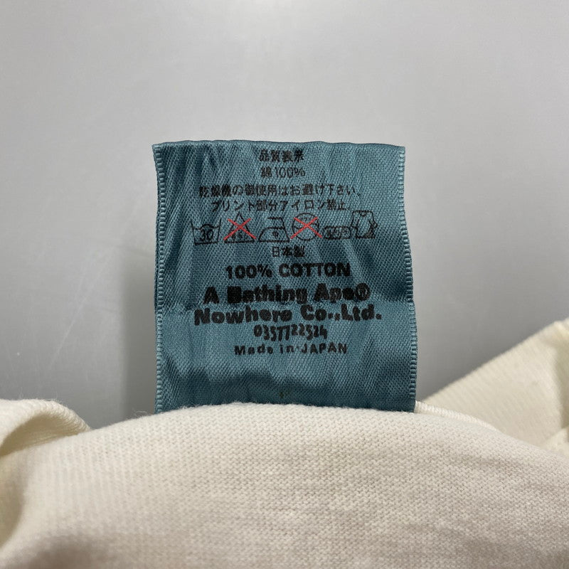 【中古品】【メンズ】 BABY MILO SS TEE ベイビーマイロ ショートスリーブ Tシャツ 中田英寿 半袖 トップス 142-260306-as-06-izu サイズ：S カラー：ホワイト 万代Net店