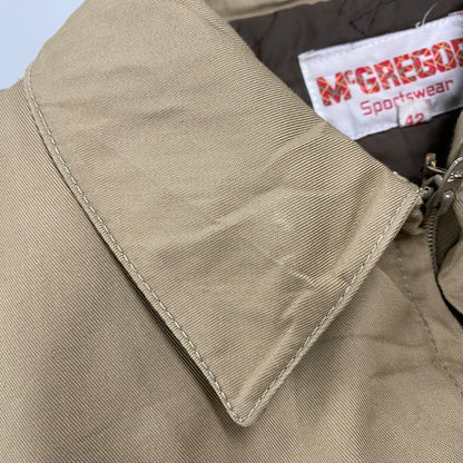 【中古品】【メンズ】 MCGREGOR SPORTSWEAR マックレガー TALON ZIP QUILTING LINER ZIP UP JACKET キルティングライナー ジップアップ ジャケット 146-260301-as-14-izu サイズ：42 カラー：ベージュ 万代Net店