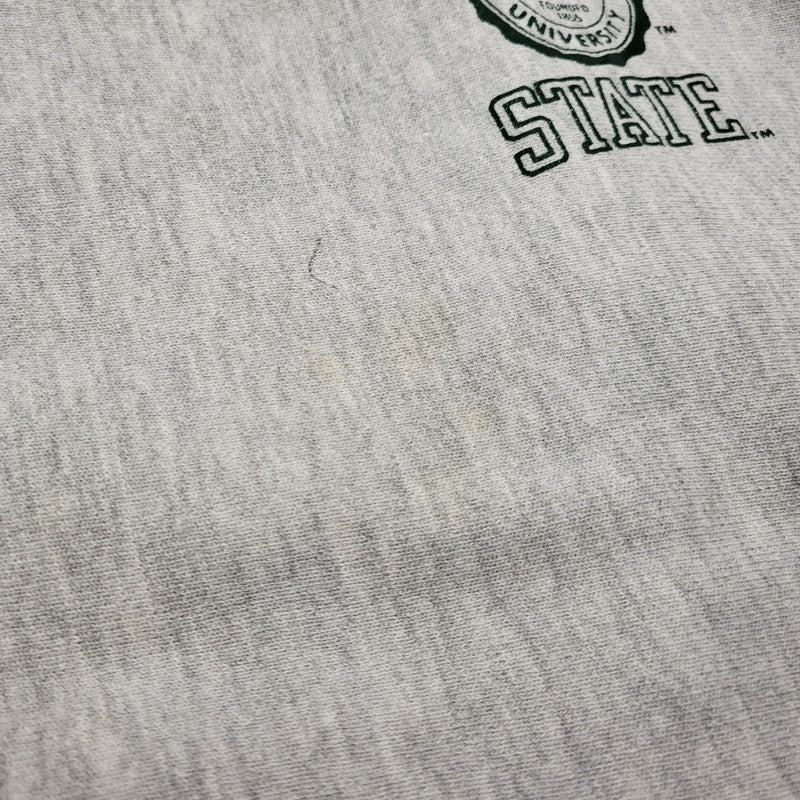 【中古品】【メンズ】 Champion チャンピオン MICHIGAN STATE REVERSE WEAVE CREWNECK SWEAT ミシガン州 リバースウィーブ クルーネック スウェット トップス 長袖 146-260302-kh-17-izu サイズ：XL カラー：グレー 万代Net店