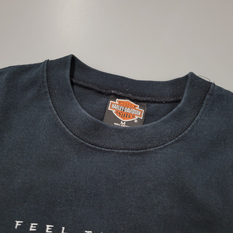 【中古品】【メンズ】 FLAME PRINT LS TEE フレイム プリント ロングスリーブ Tシャツ 長袖 146-260302-kh-09-izu サイズ：M カラー：ブラック 万代Net店