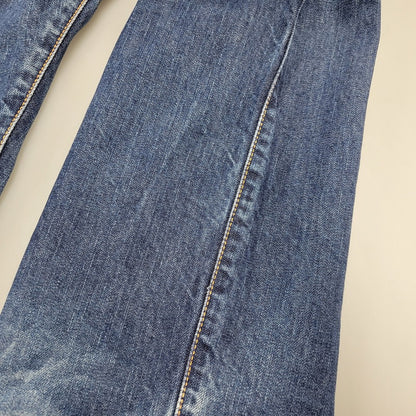 【中古品】【メンズ】 EVISU LOT 9000 エヴィス Wカモメ PRINT DENIM PANTS プリントデニムパンツ ボトムス ズボン 156-260302-tt-01-izu サイズ：32×34 カラー：インディゴ 万代Net店