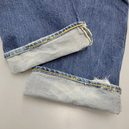 【中古品】【メンズ】 EVISU LOT 9000 エヴィス Wカモメ PRINT DENIM PANTS プリントデニムパンツ ボトムス ズボン 156-260302-tt-01-izu サイズ：32×34 カラー：インディゴ 万代Net店