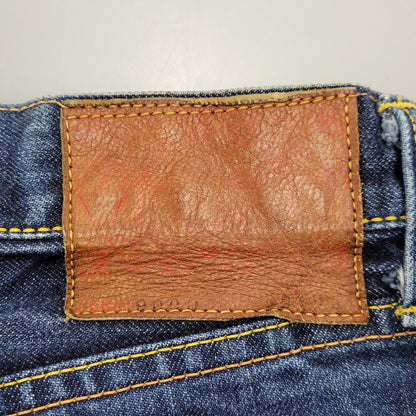【中古品】【メンズ】 EVISU LOT 9000 エヴィス Wカモメ PRINT DENIM PANTS プリントデニムパンツ ボトムス ズボン 156-260302-tt-01-izu サイズ：32×34 カラー：インディゴ 万代Net店