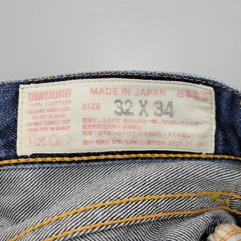 【中古品】【メンズ】 EVISU LOT 9000 エヴィス Wカモメ PRINT DENIM PANTS プリントデニムパンツ ボトムス ズボン 156-260302-tt-01-izu サイズ：32×34 カラー：インディゴ 万代Net店