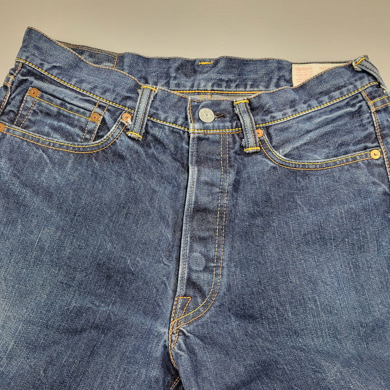【中古品】【メンズ】 EVISU LOT 9000 エヴィス Wカモメ PRINT DENIM PANTS プリントデニムパンツ ボトムス ズボン 156-260302-tt-01-izu サイズ：32×34 カラー：インディゴ 万代Net店
