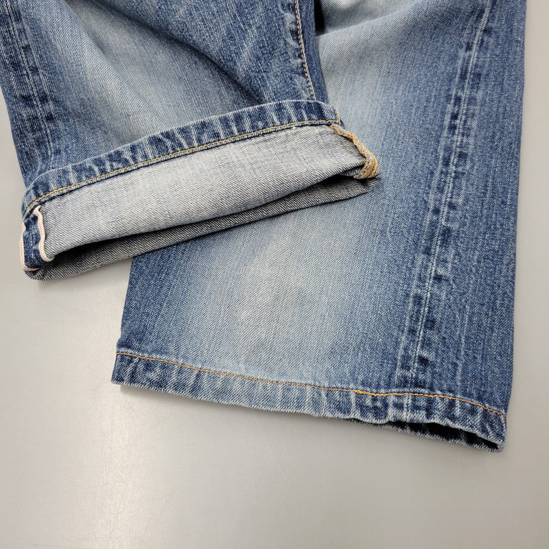 【中古品】【メンズ】 SIOTANI BROTHERS 塩谷ブラザーズ 水牛パッチ Wカモメ PRINT DENIM SHORTS プリント デニム ショーツ ショートパンツ ボトムス 156-260302-kh-14-izu サイズ：30 カラー：インディゴ 万代Net店