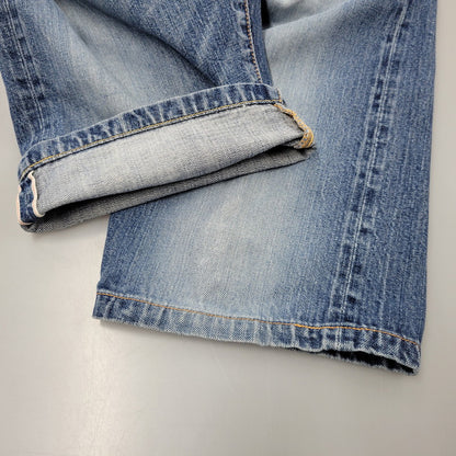 【中古品】【メンズ】 SIOTANI BROTHERS 塩谷ブラザーズ 水牛パッチ Wカモメ PRINT DENIM SHORTS プリント デニム ショーツ ショートパンツ ボトムス 156-260302-kh-14-izu サイズ：30 カラー：インディゴ 万代Net店