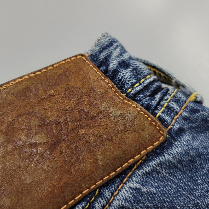 【中古品】【メンズ】 SIOTANI BROTHERS 塩谷ブラザーズ 水牛パッチ Wカモメ PRINT DENIM SHORTS プリント デニム ショーツ ショートパンツ ボトムス 156-260302-kh-14-izu サイズ：30 カラー：インディゴ 万代Net店