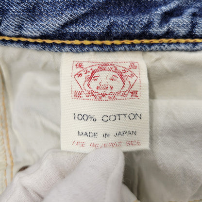 【中古品】【メンズ】 SIOTANI BROTHERS 塩谷ブラザーズ 水牛パッチ Wカモメ PRINT DENIM SHORTS プリント デニム ショーツ ショートパンツ ボトムス 156-260302-kh-14-izu サイズ：30 カラー：インディゴ 万代Net店
