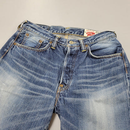 【中古品】【メンズ】 SIOTANI BROTHERS 塩谷ブラザーズ 水牛パッチ Wカモメ PRINT DENIM SHORTS プリント デニム ショーツ ショートパンツ ボトムス 156-260302-kh-14-izu サイズ：30 カラー：インディゴ 万代Net店