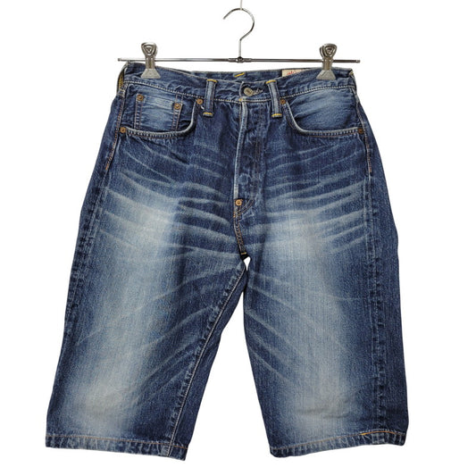 【中古品】【メンズ】 EVISU SIOTANI BROTHERS エヴィス 塩谷ブラザーズ 水牛パッチ PRINT DENIM SHORTS プリントデニムショーツ ボトムス ズボン 156-260302-tt-03-izu サイズ：30 カラー：インディゴ 万代Net店
