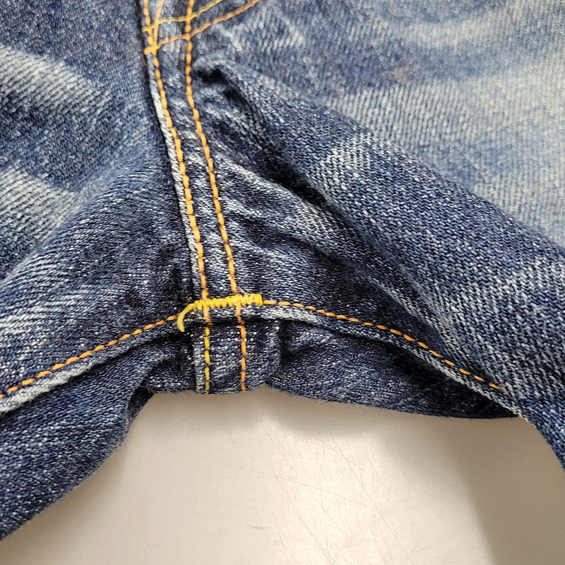 【中古品】【メンズ】 EVISU SIOTANI BROTHERS エヴィス 塩谷ブラザーズ 水牛パッチ PRINT DENIM SHORTS プリントデニムショーツ ボトムス ズボン 156-260302-tt-03-izu サイズ：30 カラー：インディゴ 万代Net店