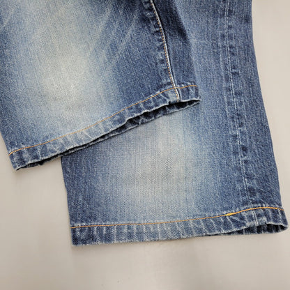 【中古品】【メンズ】 EVISU SIOTANI BROTHERS エヴィス 塩谷ブラザーズ 水牛パッチ PRINT DENIM SHORTS プリントデニムショーツ ボトムス ズボン 156-260302-tt-03-izu サイズ：30 カラー：インディゴ 万代Net店