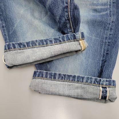 【中古品】【メンズ】 EVISU SIOTANI BROTHERS エヴィス 塩谷ブラザーズ 水牛パッチ PRINT DENIM SHORTS プリントデニムショーツ ボトムス ズボン 156-260302-tt-03-izu サイズ：30 カラー：インディゴ 万代Net店