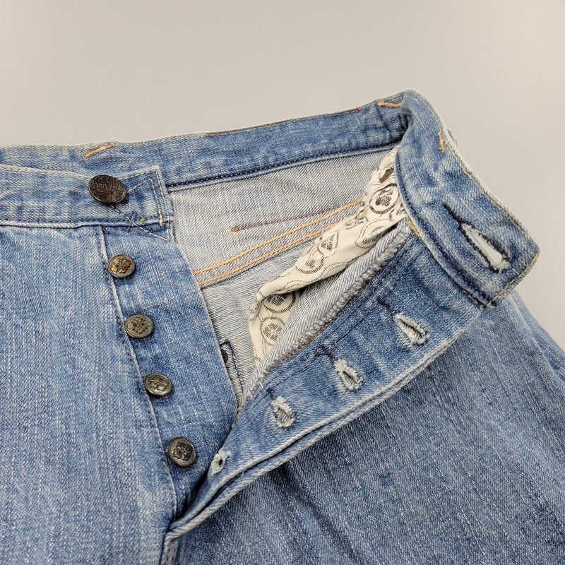 【中古品】【メンズ】 LOT2100 山×カモメ DENIM SHORTS デニム ショーツ ショートパンツ ボトムス 156-260302-kh-13-izu サイズ：32×34 カラー：インディゴ 万代Net店