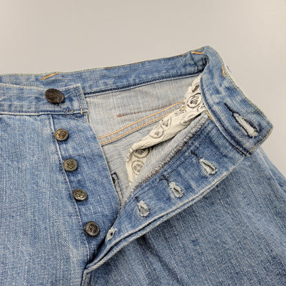 【中古品】【メンズ】 LOT2100 山×カモメ DENIM SHORTS デニム ショーツ ショートパンツ ボトムス 156-260302-kh-13-izu サイズ：32×34 カラー：インディゴ 万代Net店