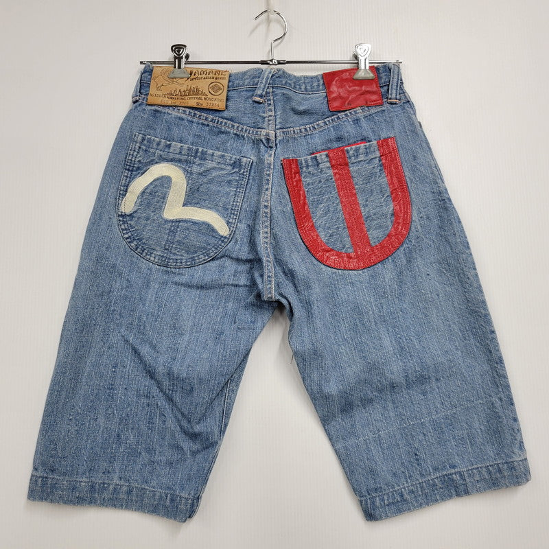 【中古品】【メンズ】 LOT2100 山×カモメ DENIM SHORTS デニム ショーツ ショートパンツ ボトムス 156-260302-kh-13-izu サイズ：32×34 カラー：インディゴ 万代Net店