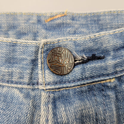 【中古品】【メンズ】 LOT2100 山×カモメ DENIM SHORTS デニム ショーツ ショートパンツ ボトムス 156-260302-kh-13-izu サイズ：32×34 カラー：インディゴ 万代Net店