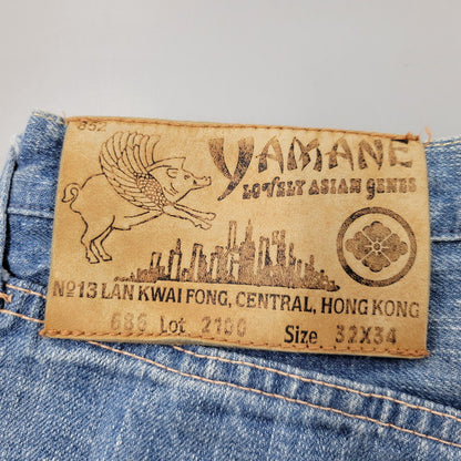 【中古品】【メンズ】 LOT2100 山×カモメ DENIM SHORTS デニム ショーツ ショートパンツ ボトムス 156-260302-kh-13-izu サイズ：32×34 カラー：インディゴ 万代Net店