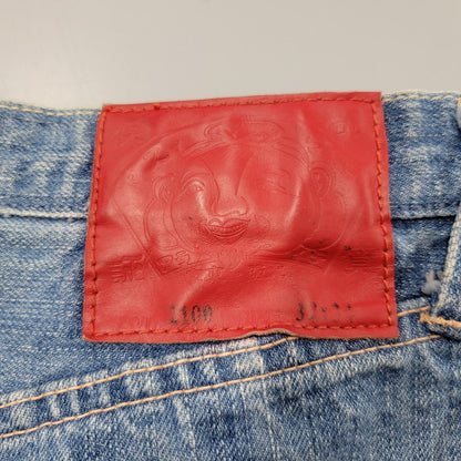 【中古品】【メンズ】 LOT2100 山×カモメ DENIM SHORTS デニム ショーツ ショートパンツ ボトムス 156-260302-kh-13-izu サイズ：32×34 カラー：インディゴ 万代Net店