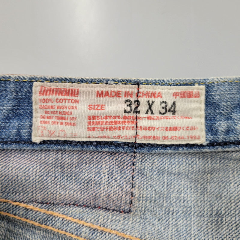 【中古品】【メンズ】 LOT2100 山×カモメ DENIM SHORTS デニム ショーツ ショートパンツ ボトムス 156-260302-kh-13-izu サイズ：32×34 カラー：インディゴ 万代Net店