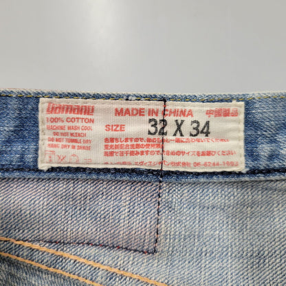 【中古品】【メンズ】 LOT2100 山×カモメ DENIM SHORTS デニム ショーツ ショートパンツ ボトムス 156-260302-kh-13-izu サイズ：32×34 カラー：インディゴ 万代Net店