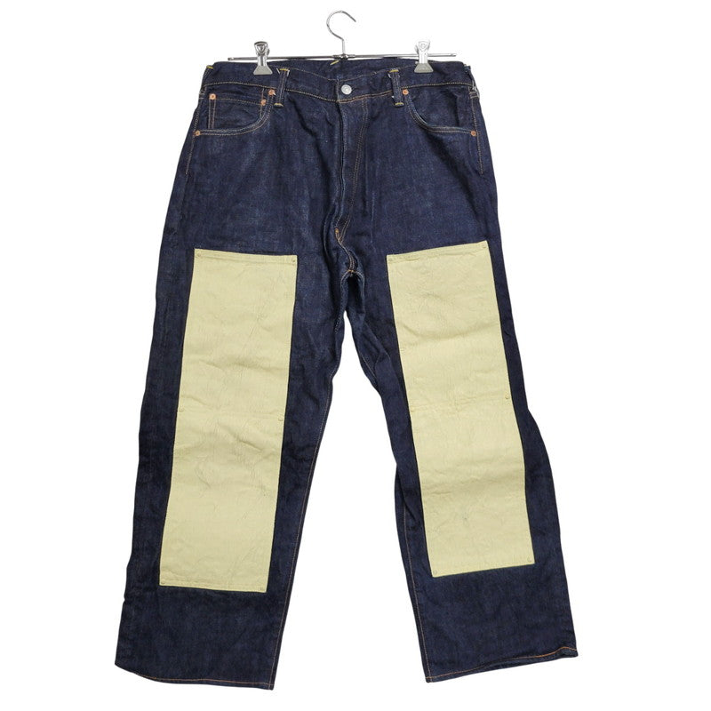 【中古品】【メンズ】 LOT2013 シンチバック 大黒 DOUBLE KNEE PAINT DENIM PANTS ダブルニー ペイント デニム パンツ 156-260302-kh-12-izu サイズ：40×35 カラー：インディゴ 万代Net店
