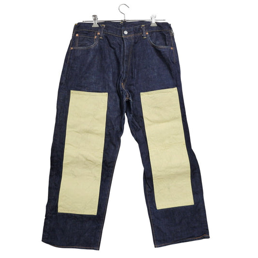 【中古品】【メンズ】 LOT2013 シンチバック 大黒 DOUBLE KNEE PAINT DENIM PANTS ダブルニー ペイント デニム パンツ 156-260302-kh-12-izu サイズ：40×35 カラー：インディゴ 万代Net店