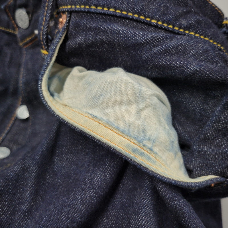 【中古品】【メンズ】 LOT2013 シンチバック 大黒 DOUBLE KNEE PAINT DENIM PANTS ダブルニー ペイント デニム パンツ 156-260302-kh-12-izu サイズ：40×35 カラー：インディゴ 万代Net店