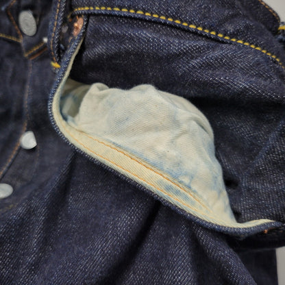 【中古品】【メンズ】 LOT2013 シンチバック 大黒 DOUBLE KNEE PAINT DENIM PANTS ダブルニー ペイント デニム パンツ 156-260302-kh-12-izu サイズ：40×35 カラー：インディゴ 万代Net店