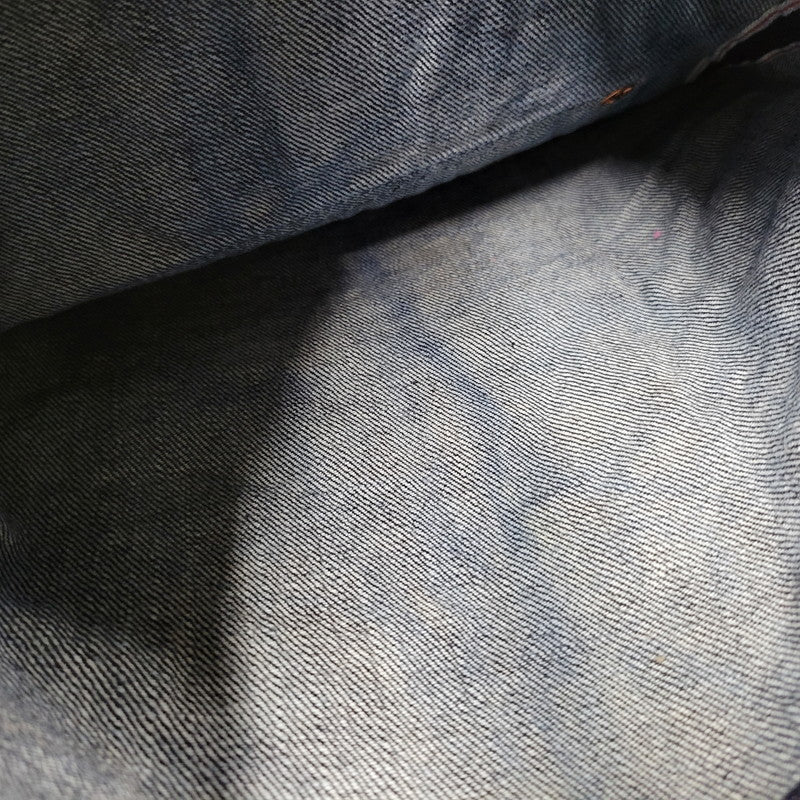 【中古品】【メンズ】 LOT2013 シンチバック 大黒 DOUBLE KNEE PAINT DENIM PANTS ダブルニー ペイント デニム パンツ 156-260302-kh-12-izu サイズ：40×35 カラー：インディゴ 万代Net店