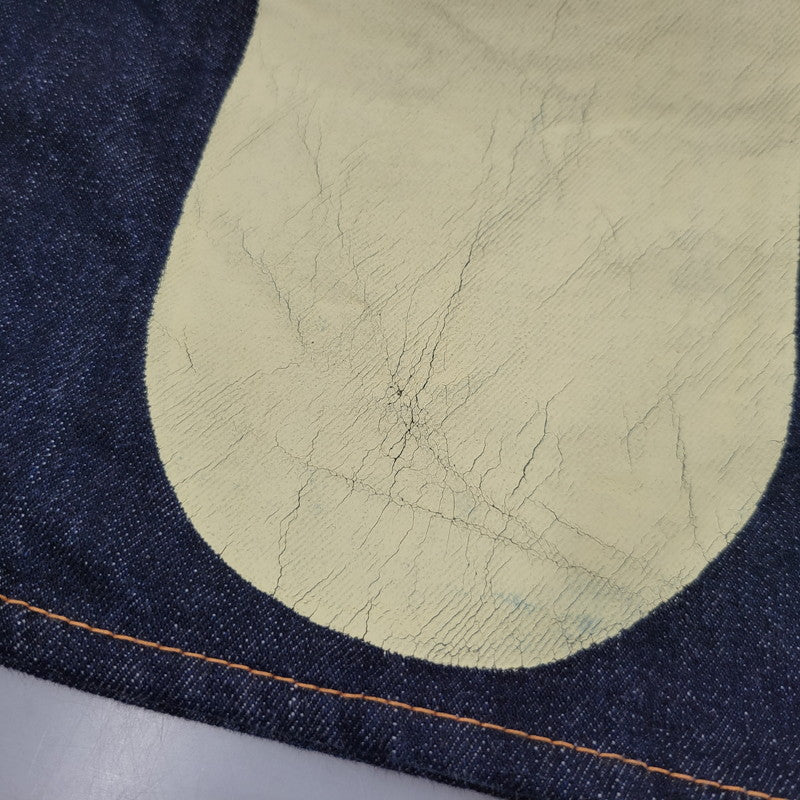 【中古品】【メンズ】 LOT2013 シンチバック 大黒 DOUBLE KNEE PAINT DENIM PANTS ダブルニー ペイント デニム パンツ 156-260302-kh-12-izu サイズ：40×35 カラー：インディゴ 万代Net店