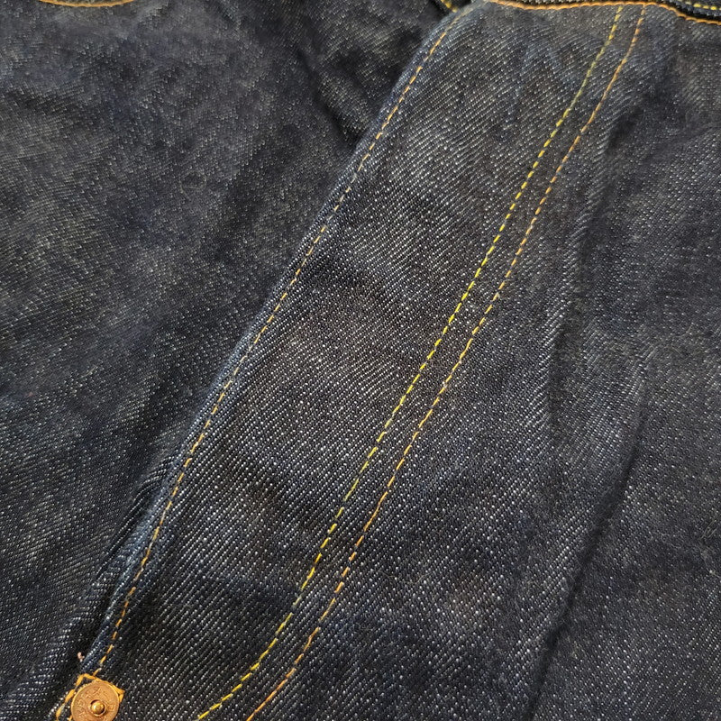 【中古品】【メンズ】 LOT2013 シンチバック 大黒 DOUBLE KNEE PAINT DENIM PANTS ダブルニー ペイント デニム パンツ 156-260302-kh-12-izu サイズ：40×35 カラー：インディゴ 万代Net店