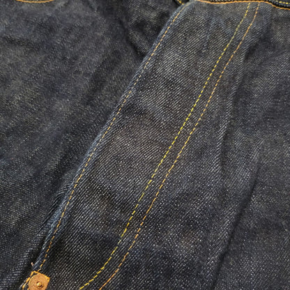 【中古品】【メンズ】 LOT2013 シンチバック 大黒 DOUBLE KNEE PAINT DENIM PANTS ダブルニー ペイント デニム パンツ 156-260302-kh-12-izu サイズ：40×35 カラー：インディゴ 万代Net店