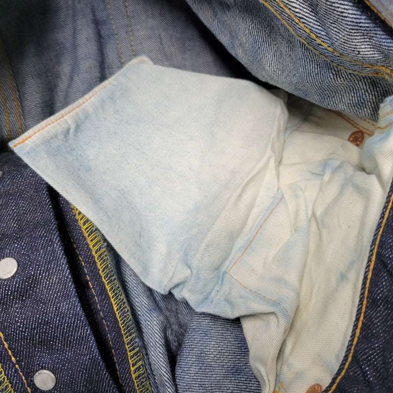 【中古品】【メンズ】 LOT2013 シンチバック 大黒 DOUBLE KNEE PAINT DENIM PANTS ダブルニー ペイント デニム パンツ 156-260302-kh-12-izu サイズ：40×35 カラー：インディゴ 万代Net店