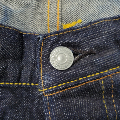 【中古品】【メンズ】 LOT2013 シンチバック 大黒 DOUBLE KNEE PAINT DENIM PANTS ダブルニー ペイント デニム パンツ 156-260302-kh-12-izu サイズ：40×35 カラー：インディゴ 万代Net店