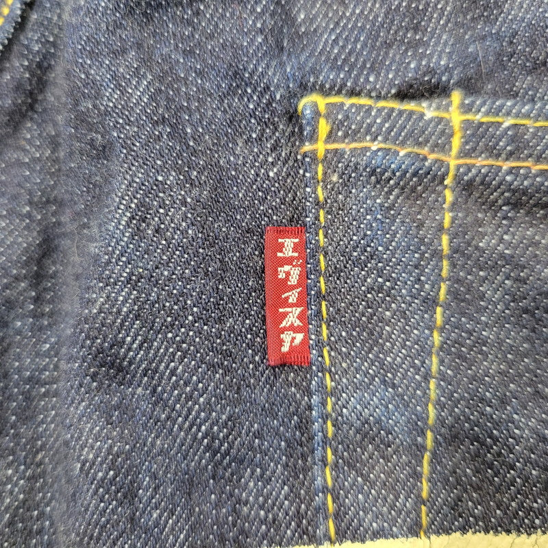 【中古品】【メンズ】 LOT2013 シンチバック 大黒 DOUBLE KNEE PAINT DENIM PANTS ダブルニー ペイント デニム パンツ 156-260302-kh-12-izu サイズ：40×35 カラー：インディゴ 万代Net店
