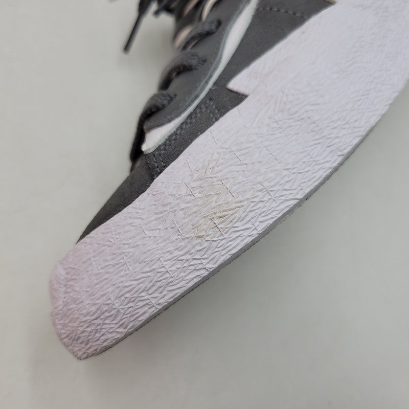 【中古品】【メンズ】 × SACAI サカイ DD1877-002 BLAZER LOW ブレーザー ロウ スニーカー シューズ 靴 160-260310-ya-14-izu サイズ：27.5cm カラー：IRON GREY/WHITE-WHITE 万代Net店