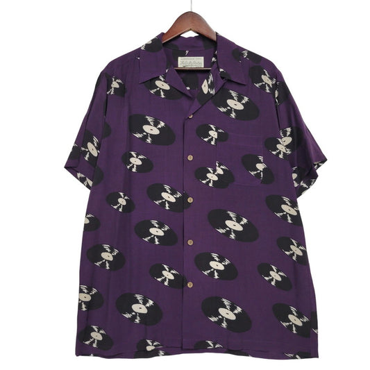 【中古品】【メンズ】 HAWAIIAN SHIRT SS ハワイアン シャツ ショートスリーブ 半袖 142-260302-kh-11-izu サイズ：L カラー：パープル 万代Net店