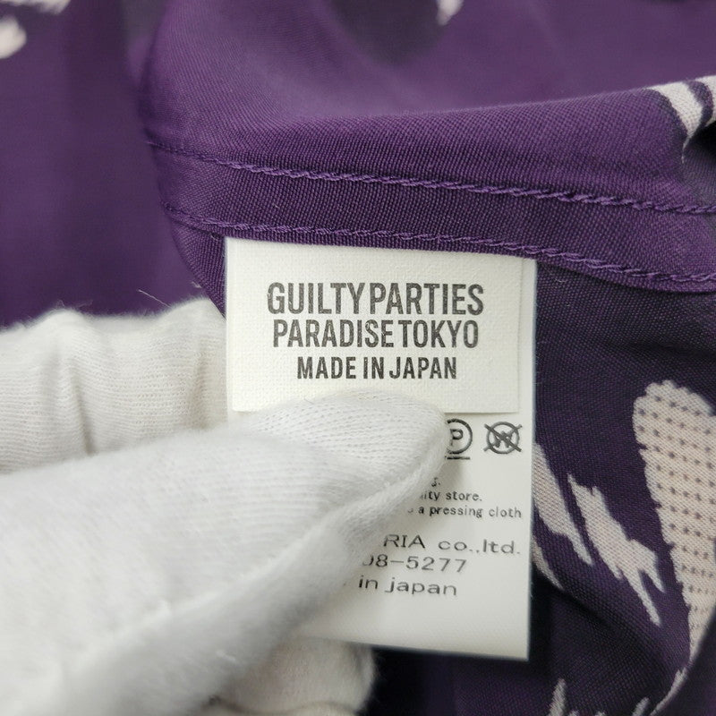【中古品】【メンズ】 HAWAIIAN SHIRT SS ハワイアン シャツ ショートスリーブ 半袖 142-260302-kh-11-izu サイズ：L カラー：パープル 万代Net店