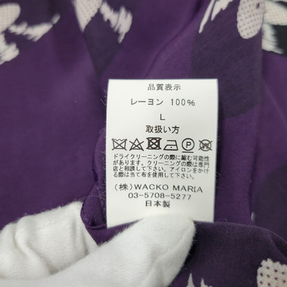 【中古品】【メンズ】 HAWAIIAN SHIRT SS ハワイアン シャツ ショートスリーブ 半袖 142-260302-kh-11-izu サイズ：L カラー：パープル 万代Net店