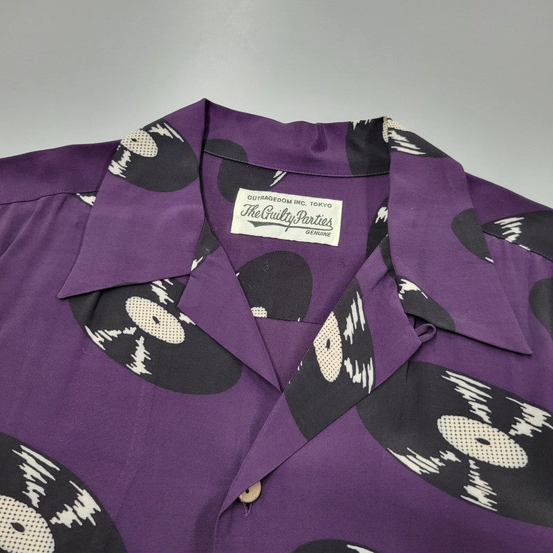 【中古品】【メンズ】 HAWAIIAN SHIRT SS ハワイアン シャツ ショートスリーブ 半袖 142-260302-kh-11-izu サイズ：L カラー：パープル 万代Net店