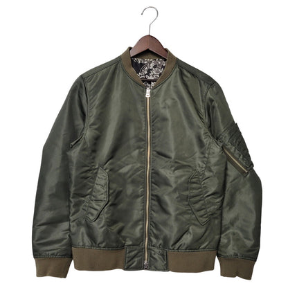 【中古品】【メンズ】 NUMBER (N)INE ナンバーナイン×STUDIOUS ステュディオス 116354001 MA-1 FLIGHT JACKET フライトジャケット アウター 140-260302-tt-09-izu サイズ：3 カラー：カーキ 万代Net店